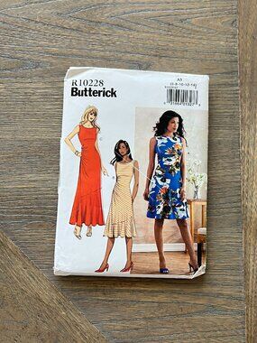 Butterick R10228 B6680 Women's Dress Sewing Pattern Sizes 6-14